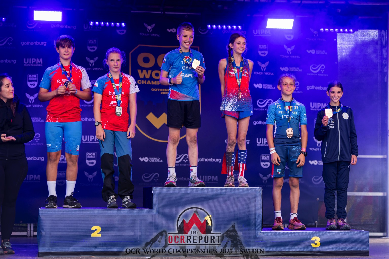 Harry Jeffery on the podium at  Sweden